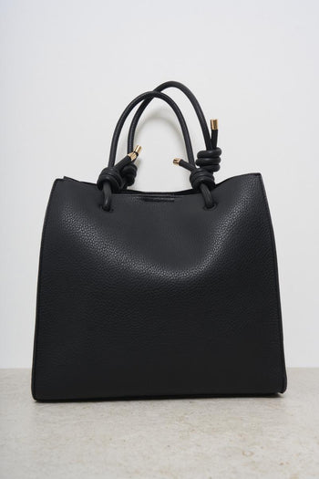 Black women's shoulder bag - 4