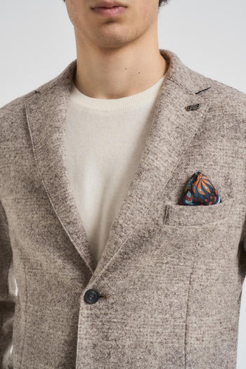 Giacca uomo monopetto beige - 3