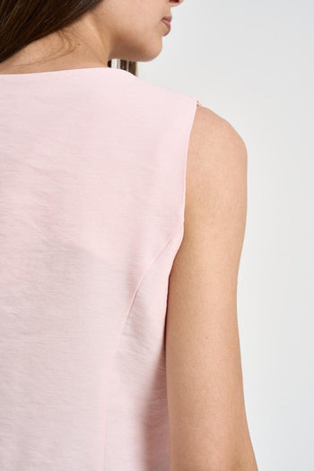 Abito con gilet e pantalone rosa cipria - 7