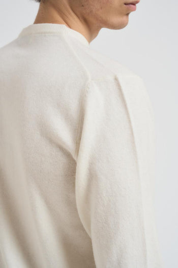 Maglia uomo girocollo panna - 4