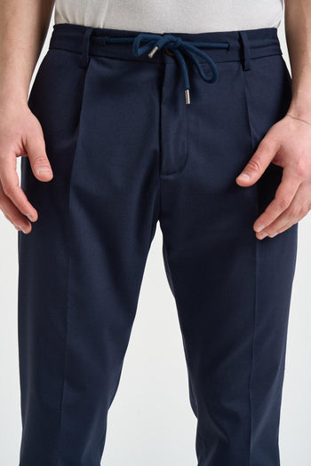 Pantalone uomo chino blu - 4
