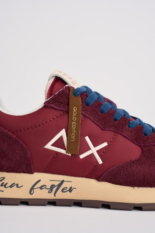 Sneakers uomo bordeaux e bianche - 2