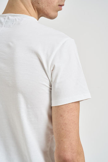 T-shirt uomo girocollo bianca - 4