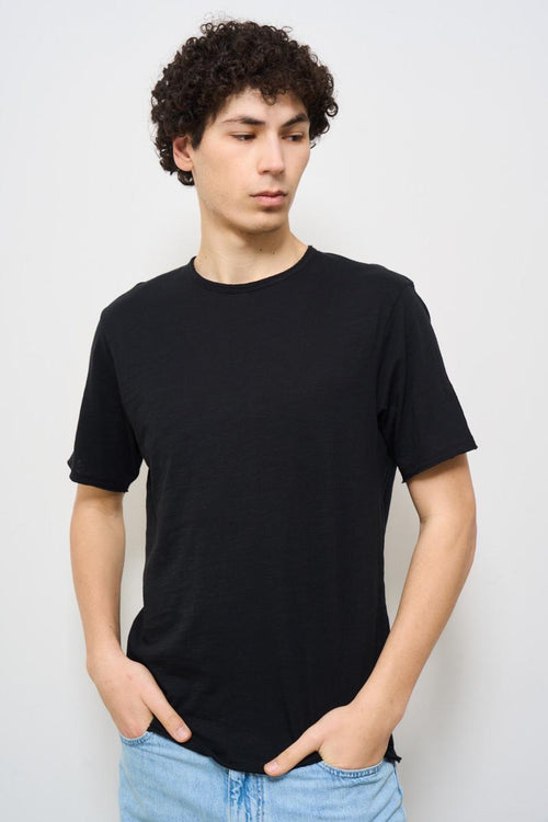 T-shirt uomo girocollo nera