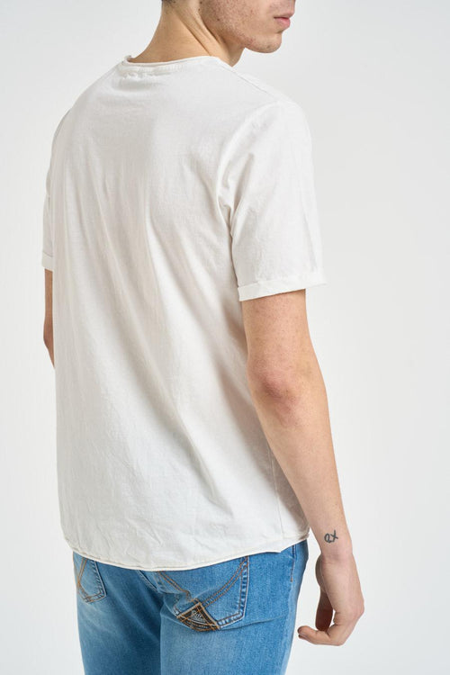 T-shirt uomo con stampa bianca - 2