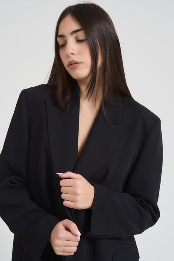 Giacca donna over nera - 3