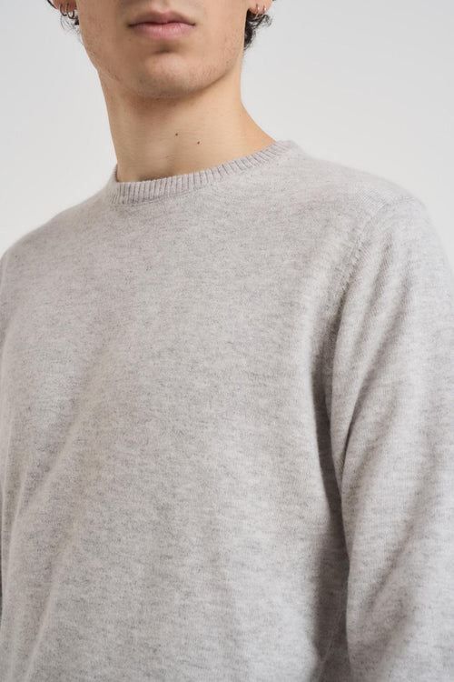 Maglia uomo girocollo grigio chiaro - 2