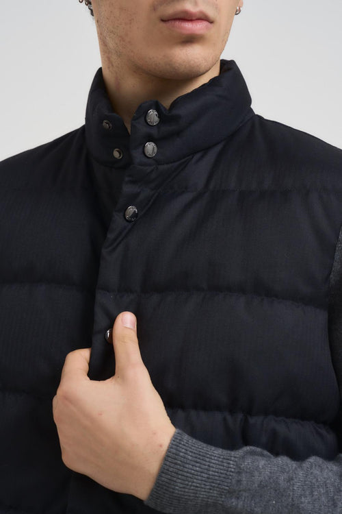 Gilet uomo trapuntato nero - 2