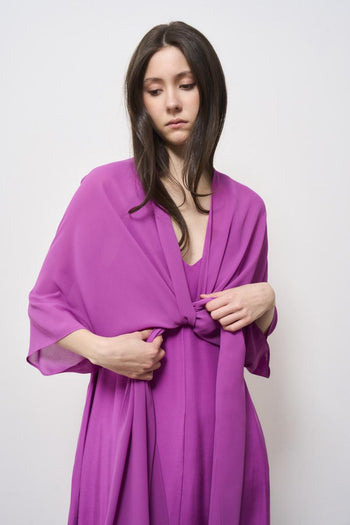 Stola coprispalle donna magenta - 3