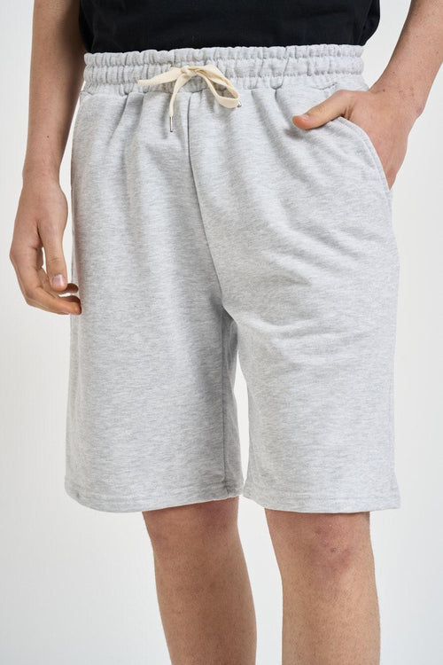 Bermuda uomo sportivo grigio chiaro