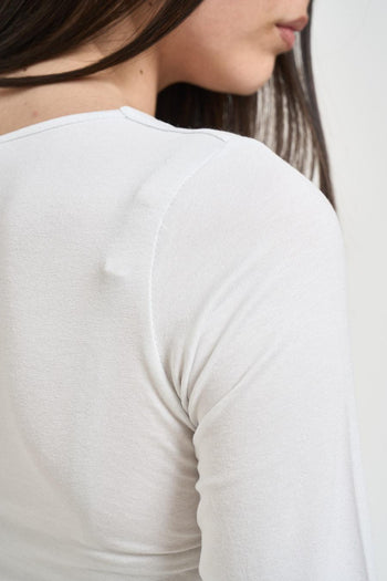 Maglia donna scollo quadrato bianca - 4