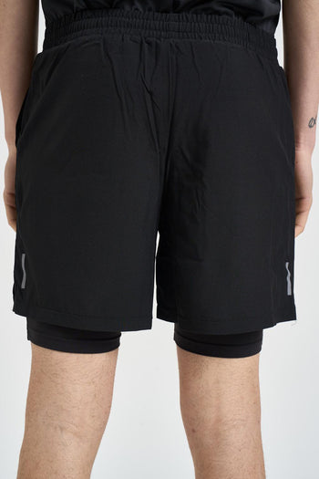 Bermuda uomo sportivo nero - 3