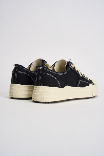 Sneakers uomo nere in canvas - 7
