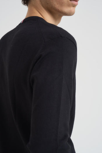 Maglia uomo girocollo nera - 4