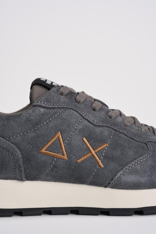 Sneakers uomo in suede grigie - 2