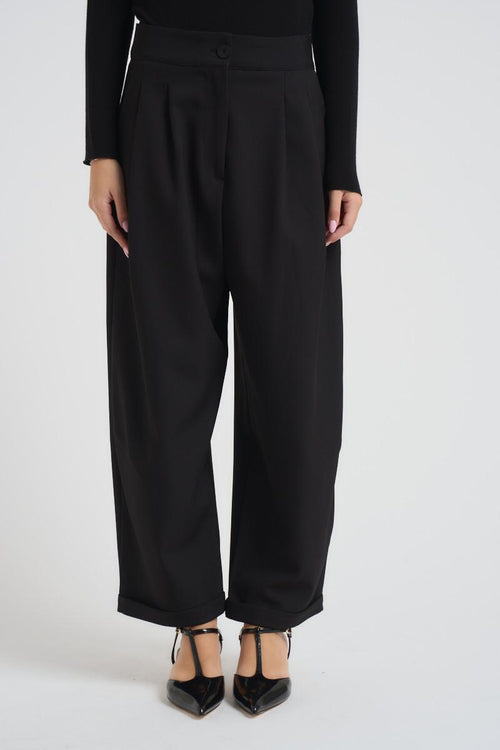 Pantalone donna balloon nero