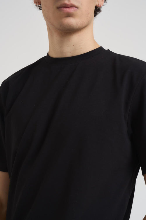T-shirt uomo girocollo nera - 2