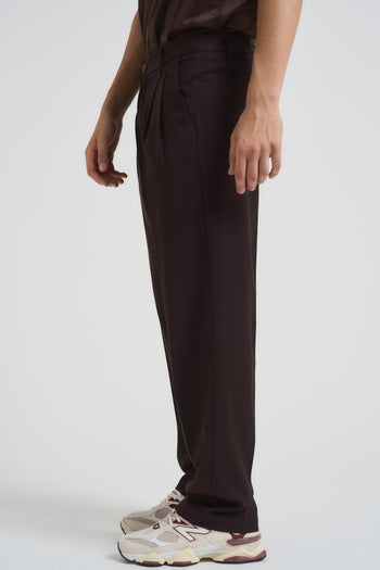 Pantalone uomo gamba dritta marrone - 3
