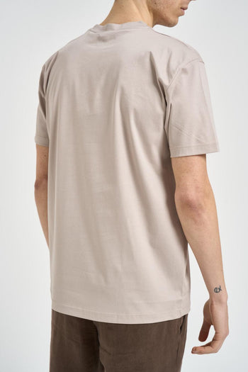 T-shirt uomo girocollo beige - 5