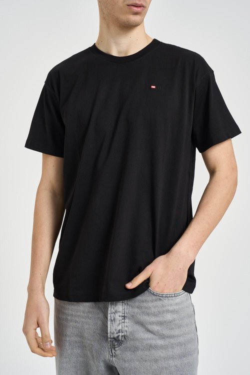 T-shirt uomo girocollo nera