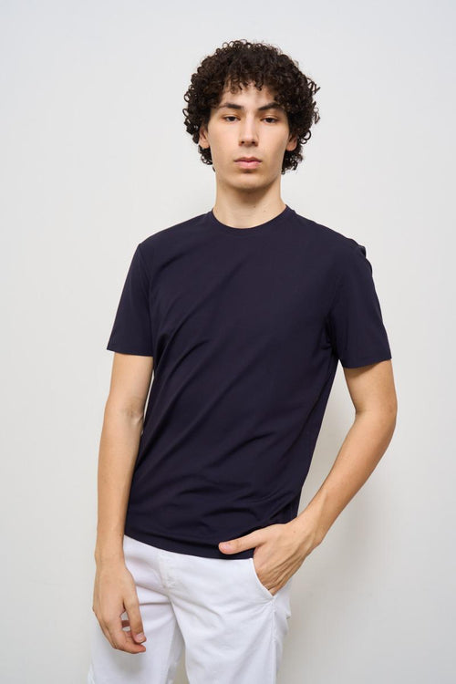 T-shirt uomo girocollo blu