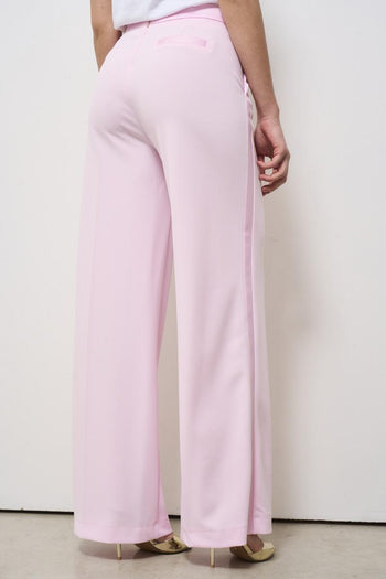 Women's straight leg trousers pink - 4