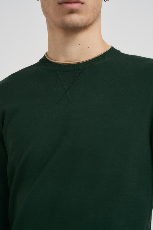 Maglia uomo girocollo verde. - 2