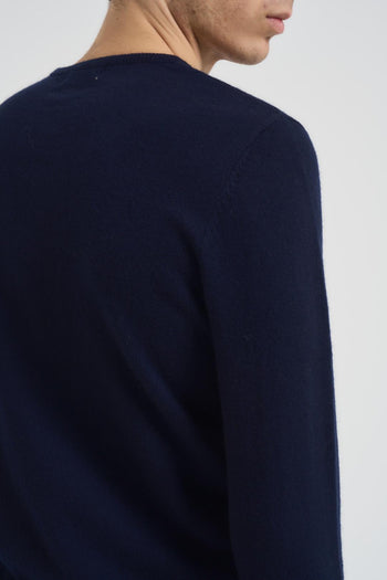 Maglia uomo girocollo blu - 4