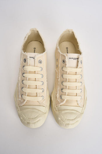 Sneakers uomo panna in canvas - 8