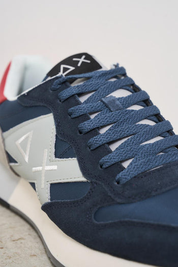 Men's blue and grey sneakers - 5