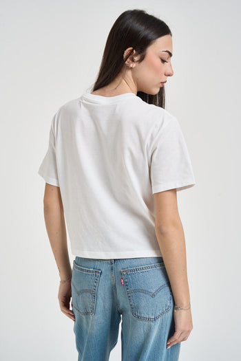 T-shirt donna regular girocollo bianca - 3