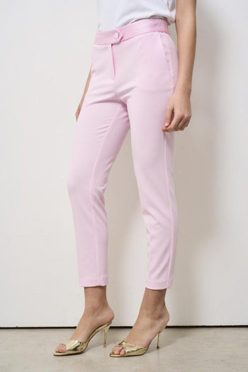 Women's skinny pink trousers - 5