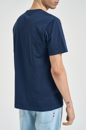 T-shirt uomo girocollo blu - 3