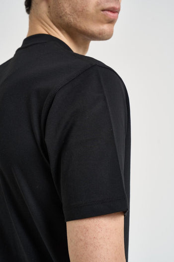 T-shirt uomo girocollo nera - 5