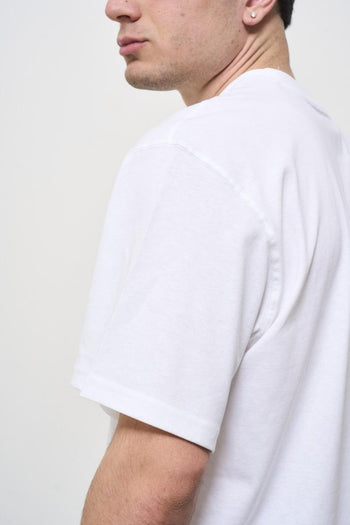 T-shirt uomo girocollo bianca - 6