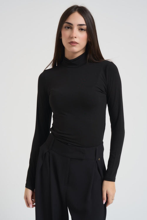 Dolcevita donna in viscosa nero - 2