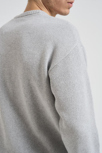 Maglia uomo girocollo grigio chiaro - 4