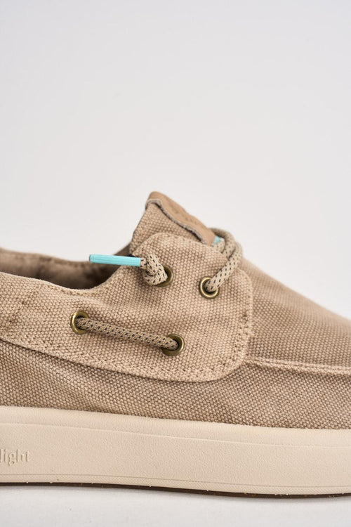 Scarpe basse uomo in tessuto beige - 2