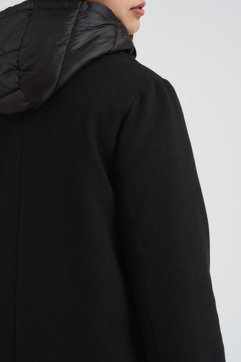 Giubbotto donna con pettorina rimovibile nero - 4