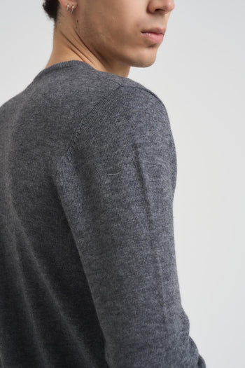 Maglia uomo girocollo grigio scuro - 4