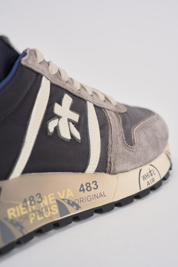 Sneakers uomo Lander 7203 grigia e blu - 7