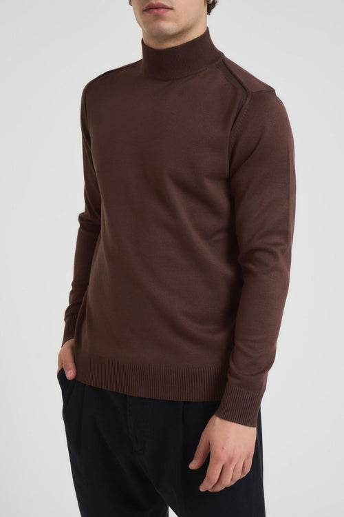 Dolcevita uomo marrone