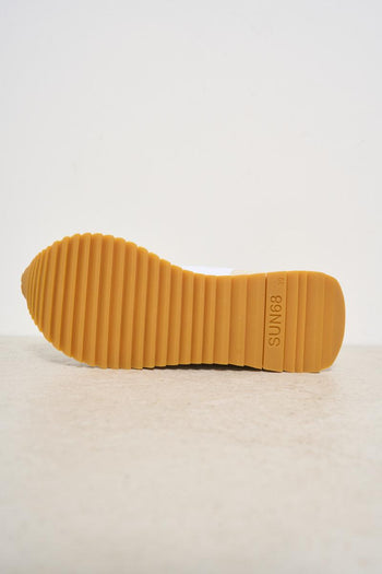 Sneakers donna platform bianche e rosa - 9