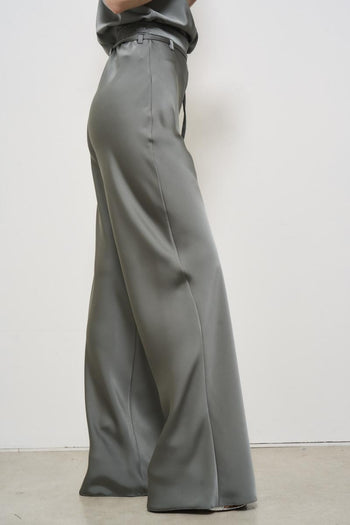 Pantalone donna a palazzo grigio - 6