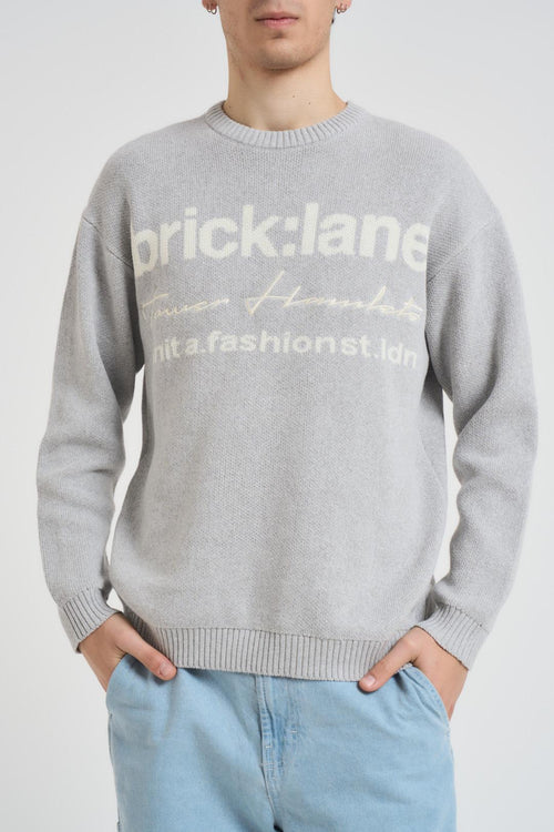 Maglia uomo girocollo grigio chiaro