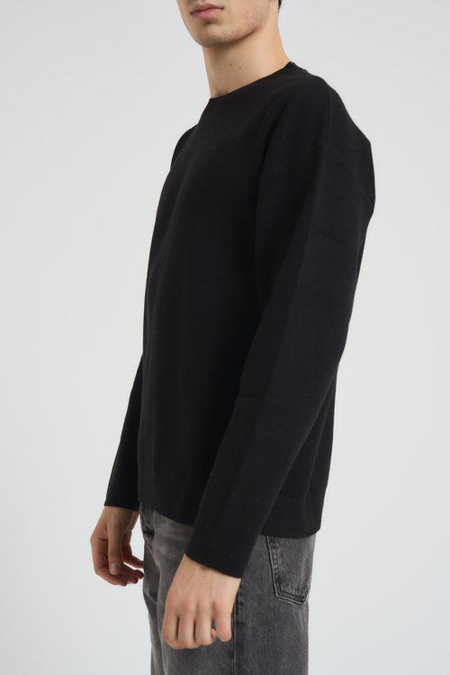 Maglia uomo girocollo nera - 2