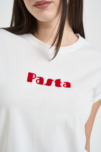 T-shirt donna girocollo bianca - 3