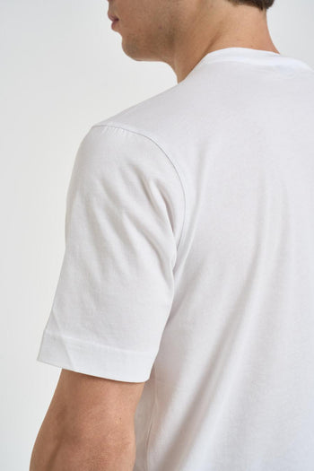T shirt uomo girocollo bianca - 4