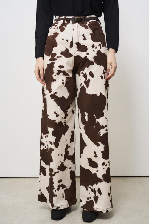 Women's jeans in spotted denim