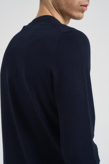 Maglia uomo girocollo blu - 4
